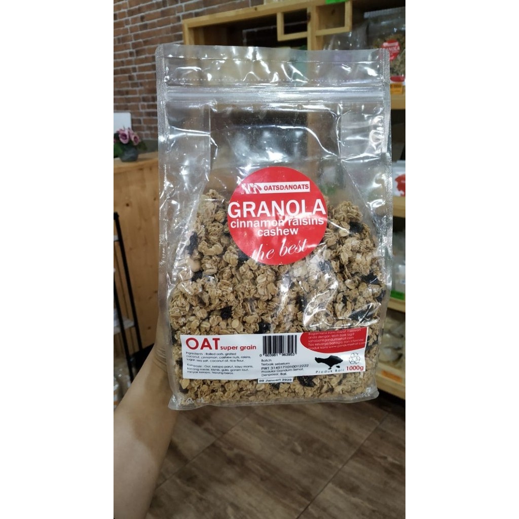 

EatFr3sh- OATSDANOATS, GRANOLA CINNAMON RAISIN CASHEW, 1KG