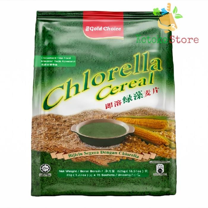 

EatFr3sh- Gold Choice Chlorella Cereal 700gr / Cereal Jagung dan Gandum