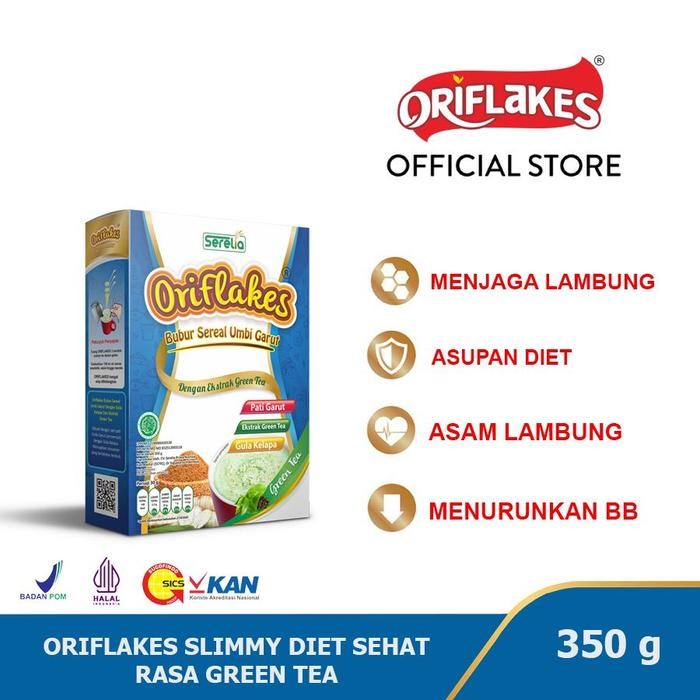 

EatFr3sh- Oriflakes sereal slimmy diet solusi asam lambung 350 grm - green tea