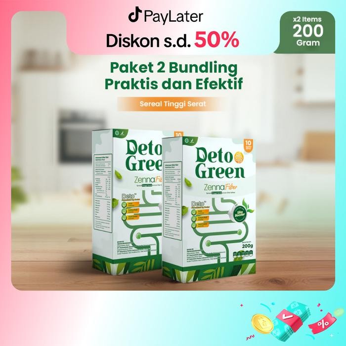 

EatFr3sh- Paket 2 Detogreen Zenna Sereal Fiber 200 Gram