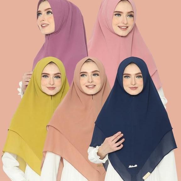 Hijmi- HIJAB KHIMAR SAFIYYA CERUTY BABYDOLL JILBAB PAD ANTEM ORIGINAL BY VALENSHAQUEEN Muslim
