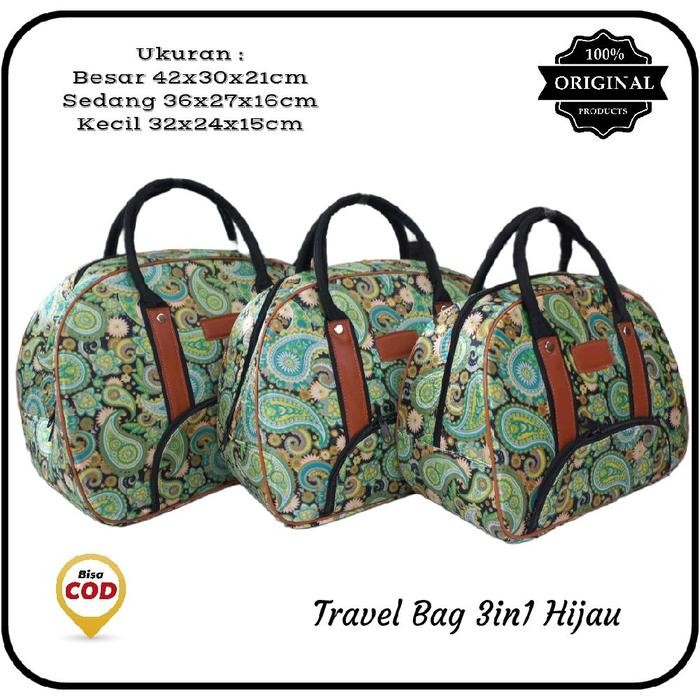 Tas Pakaian Travel Bag Tas Beranak 3 Ukuran Jumbo Sedang Kecil Tas Baju Muat Banyak Model By Tas