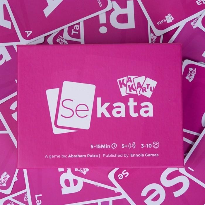 Sekata Board Game Kakartu Sekata Kartu Sekata Card Game Mainan Kartu Susun Kata