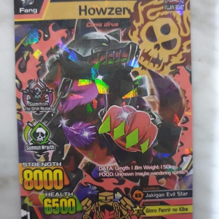 mainan kartu animal kaiser howzen