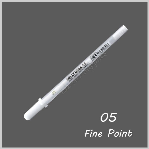 

No.OneBest- Sakura Gelly Roll Ink Pen White 0.3mm (05) - Fine Point / White Pen