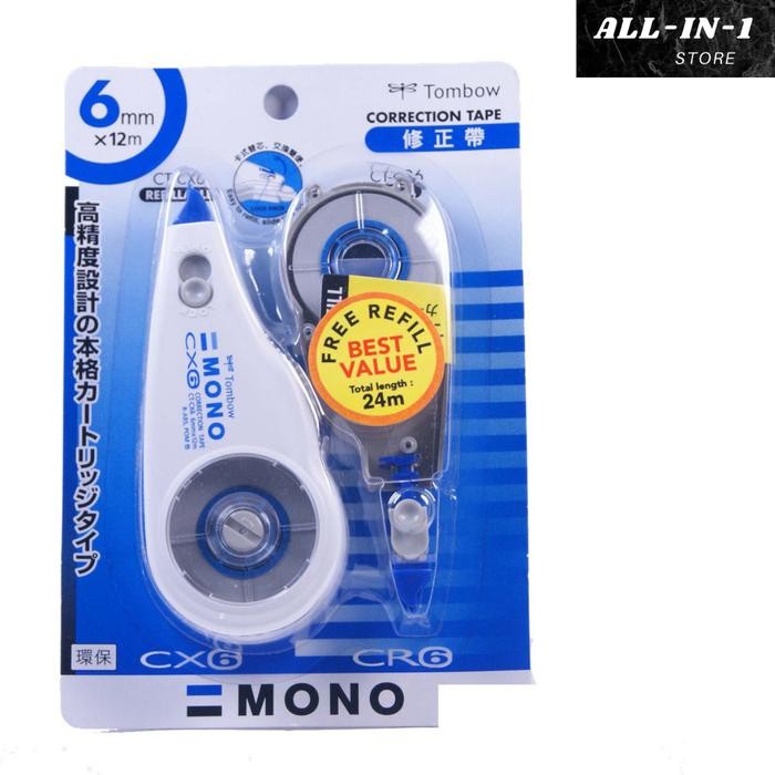 

No.OneBest- Tip-Ex Kertas / Correction Tape Kertas MONO CT-CXCR + Refill TOMBOW