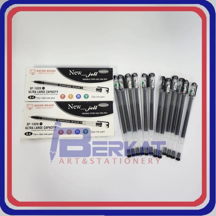 

No.OneBest- [1 PACK] Ballpoint / Pulpen Gel NEW JELL 0.4mm SAFARI SF-1020