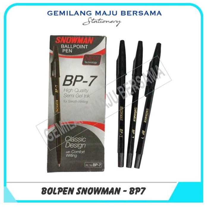 

No.OneBest- Bolpen / Pulpen Snowman BP7