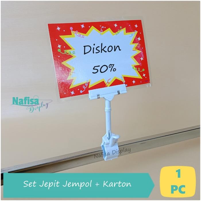 

No.OneBest- Set Jepitan Dan Stiker / Papan Harga / Obral / Promo / Sale