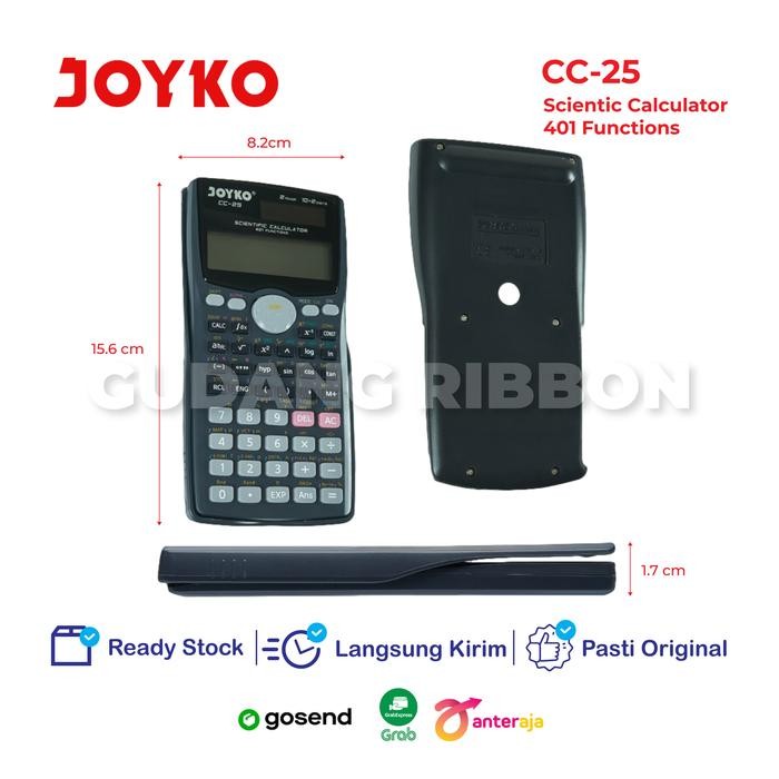 

Joyko Cc-25Co Calculator Scientific Kalkulator Rumus Matematika Fisika