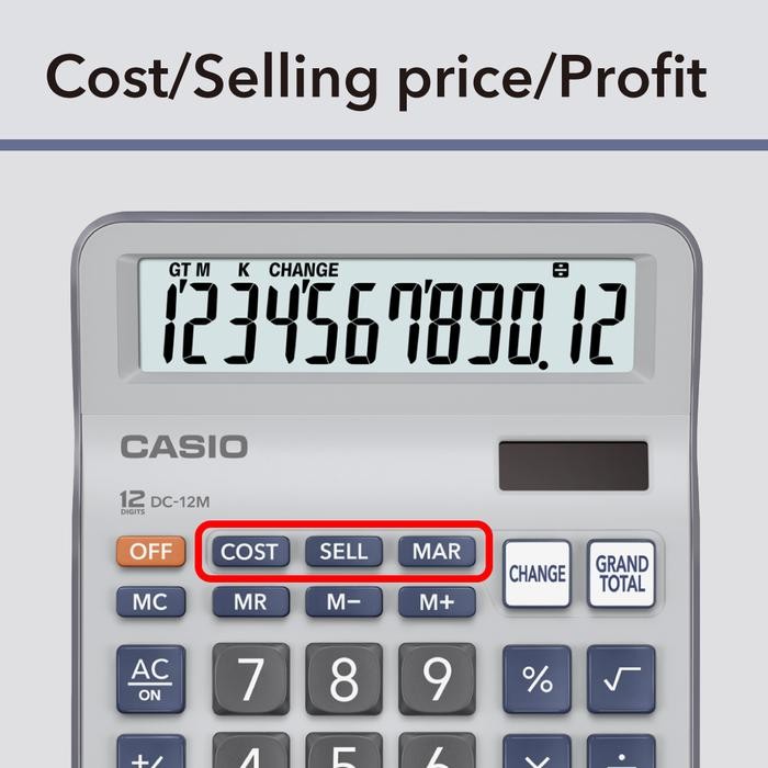 

Casio Shop Calculator Dc-12M