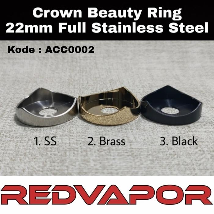 

No.OneBest- Beauty Ring Crown 22mm Full Stainless Steel ACC0002