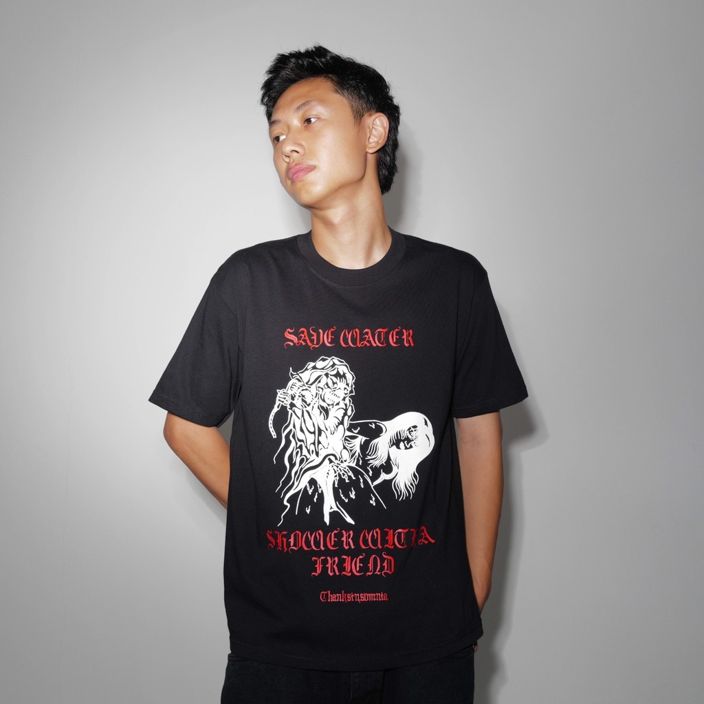 Thanksinsomnia T-shirt unisex Gevina Black