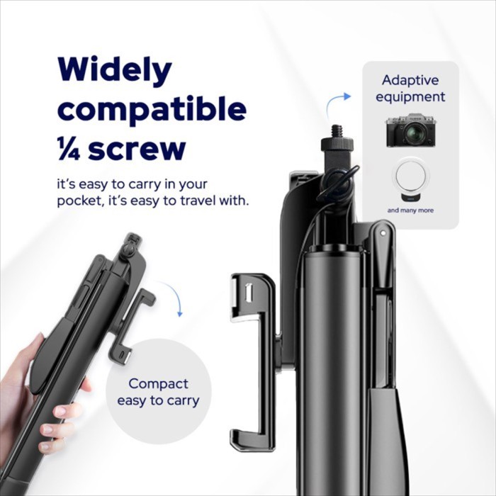 A21A Tongsis Premium 1.7M Bluetooth / Selfie Stick Tablet Tripod 170Cm