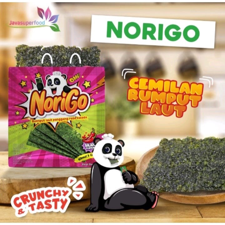 

Cemal Cemil Makyus Norigo Rumput Laut Panggang 12 Bks @ 3 Gr