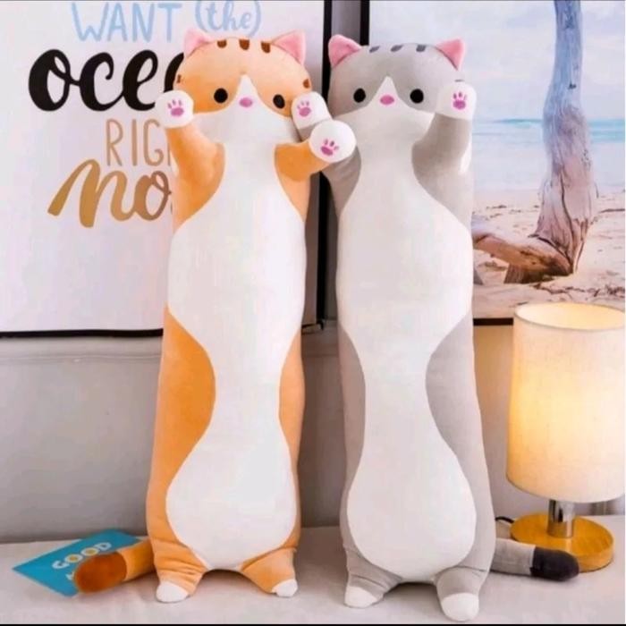 Bantal Guling Kucing Panjang / Guling Boneka Kucing