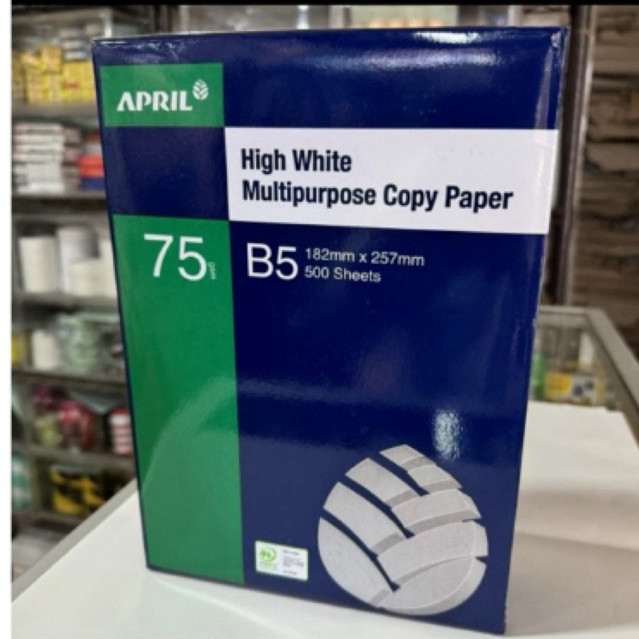 

UM1 Hvs putih B5 75 gr merk APRIL