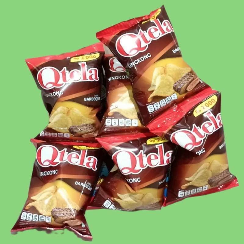

Cemal Cemil Makyus Qtela Keripik Singkong Rasa Barbeque [10 Pcs/Renceng]