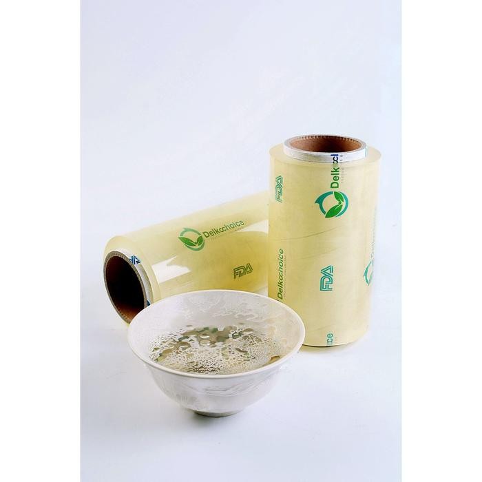 PLASTIK WRAP PEMBUNGKUS MAKANAN DELKOCHOICE HIJAU 30CM X 500M