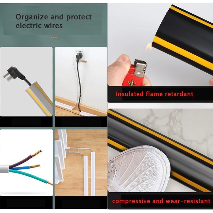 

Plato Cover Pelindung Kabel Protektor Sarung Penutup Cable Organizer #Gratisongkir