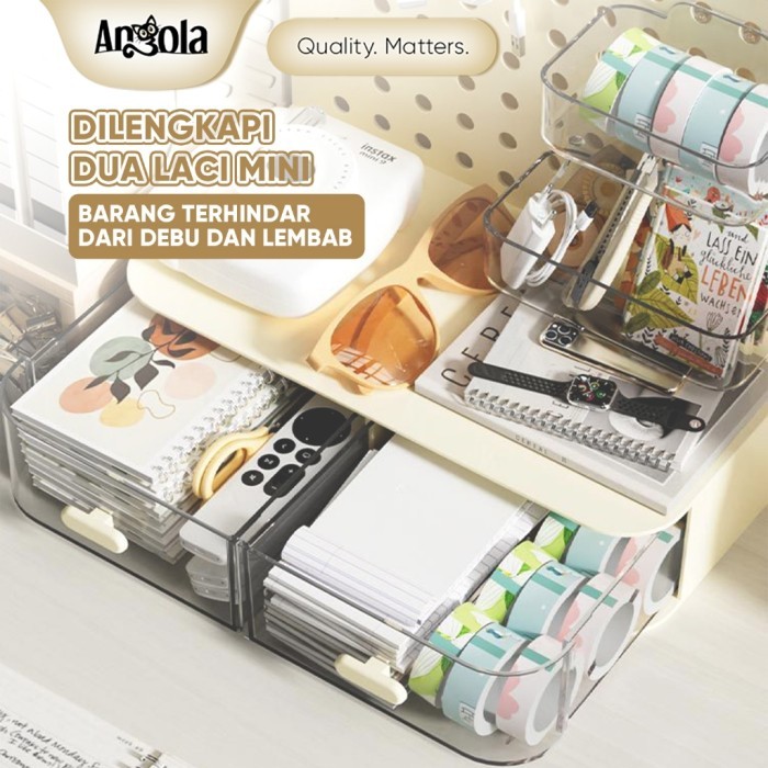 

Angola Tempat Pensil Meja Rak Organizer C37 Rak Alat Tulis / Rak Atk #Gratisongkir