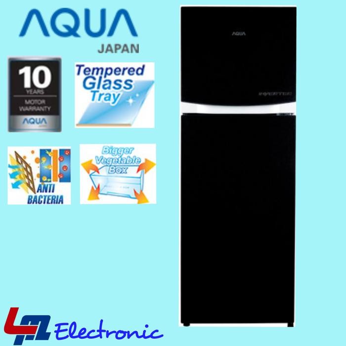 Pixora- AQUA Kulkas INVERTER 2D AQRD275R / AQR-D275R