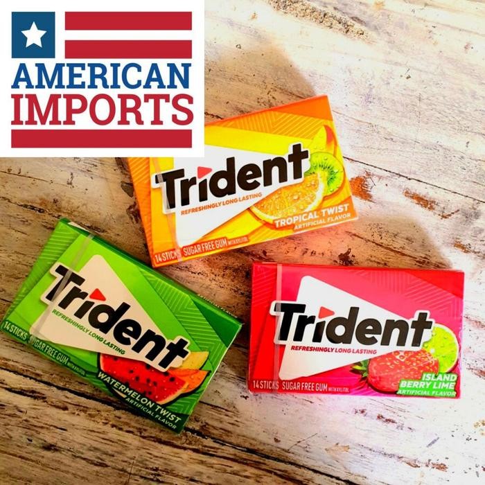 

[ORI USA] Trident Sugar Free Gum 14 Pieces - Pilih Rasa