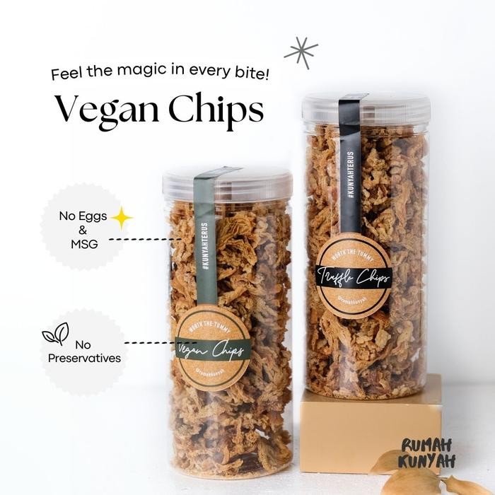 

Cemilan Diet Sehat Vegan Keripik Jamur Tiram Air Fry No MSG No Eggs