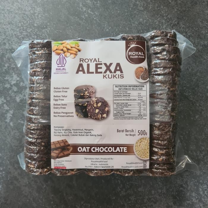 

Royal Alexa Kukis Kue Gluten Free Cookies ( Bebas Gluten Telur Pengawet ) - 500g