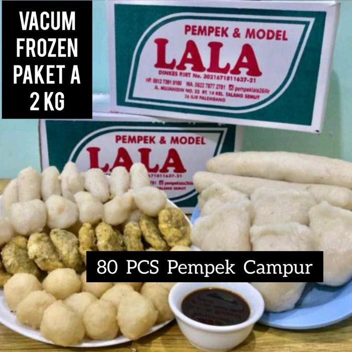 

PEMPEK LALA 26 ilir Pelembang.Isi 80 pcs(VAKUM PROZEN