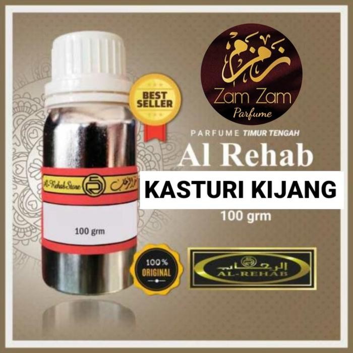 KASTURI KIJANG AL REHAB 100 GR BIBIT PARFUM MURNI SEGEL