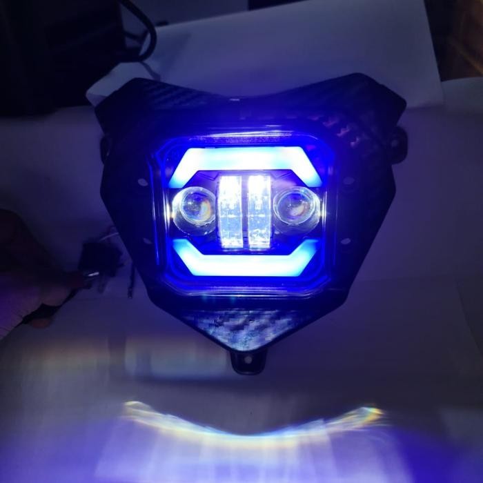 Headlamp Klx Crf Wr Daymaker / Batok Lampu Set Cover Pnp Lampu Daymaker