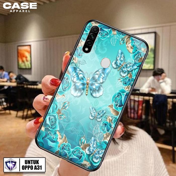 Genggam- Case Oppo A31 - Casing Oppo A31 Terbaru Fashion Case [ Btrfly-04 ] Silikon Oppo A31 -