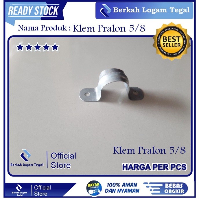 Klem Besi 5/8 Inch / Klem Pipa Besi / Pralon / Klem Pralon Pipa Pvc