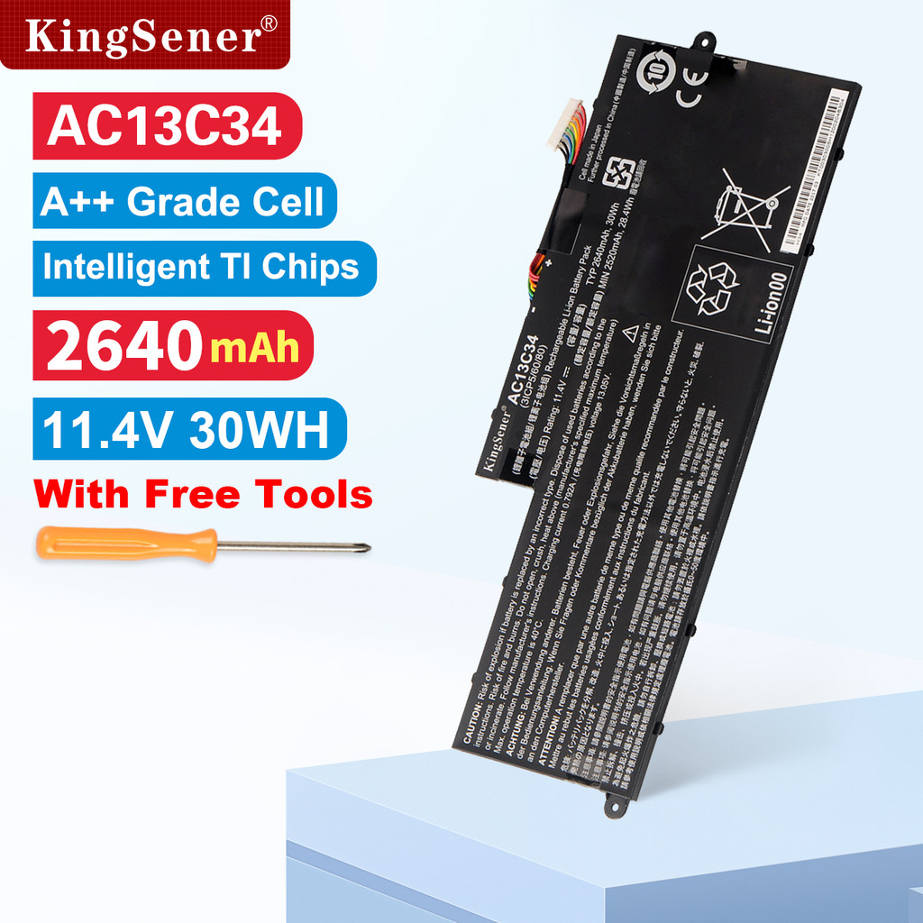 KingSener AC13C34 Laptop Battery For Acer Aspire V5-122P V5-132 E3-111 E3-112 ES1-111M MS237 KT.0030