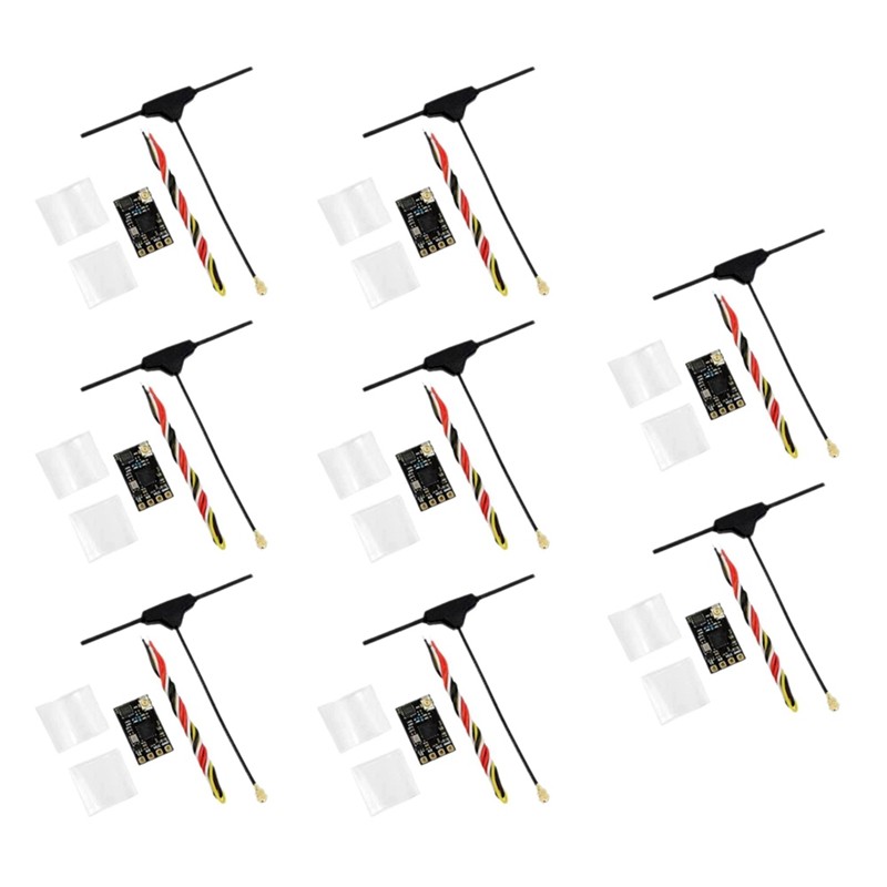 8PCS ELRS 2.4Ghz Receiver NANO Expresslrs Receiver With T-Type Antenna Support Wifi Upgrade For FPV 
