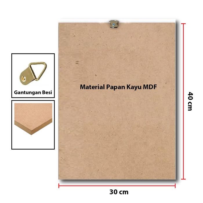 Original..!! Cetak Foto Custom 30X40 Cm Hiasan Dinding Mdf Walldecorrumah-We Pasted