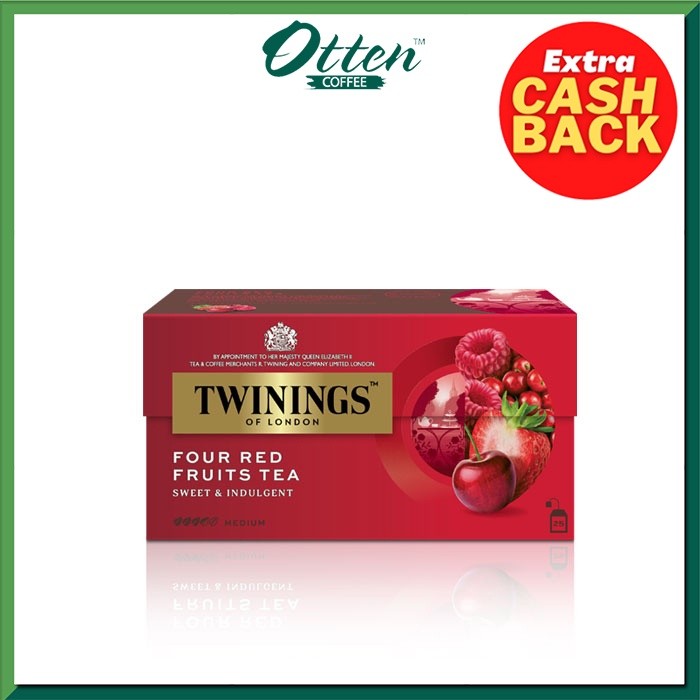 

Twinings - 4 Red Fruits Flavoured Tea 50g
