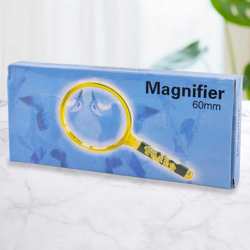 Kaca Pembesar Handheld Magnifying Glass Lup Magnifier 60Mm 10X