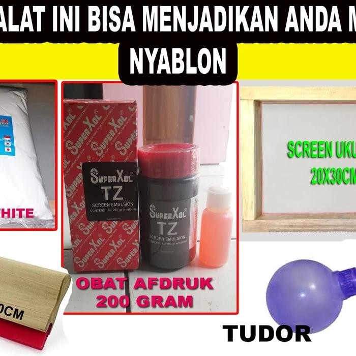 

MURAH..!! PAKET PEMULA ALAT SABLON MANUAL