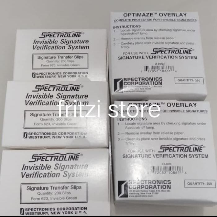 

YOK DI ORDER 50 SET SPECTROLINE DAN OVERLAY SIGNATURE VERIFICATION SYSTEM
