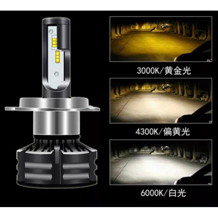 PREMIUM Lampu LED Foglamp 3 warna H11 Super Terang Lampu Kabut H11 & H4