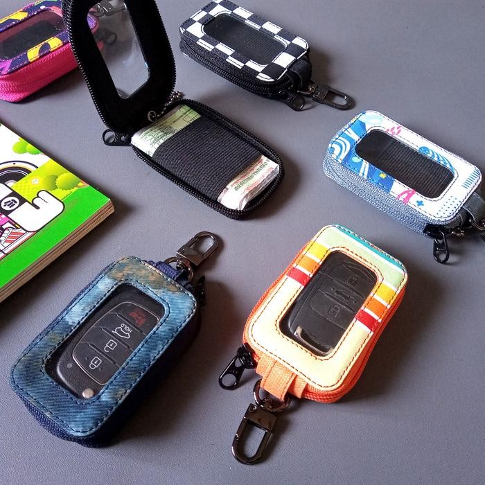 PREMIUM Dompet Gantungan Kunci Remot Motor Dompet Stnk Mobil Keyless