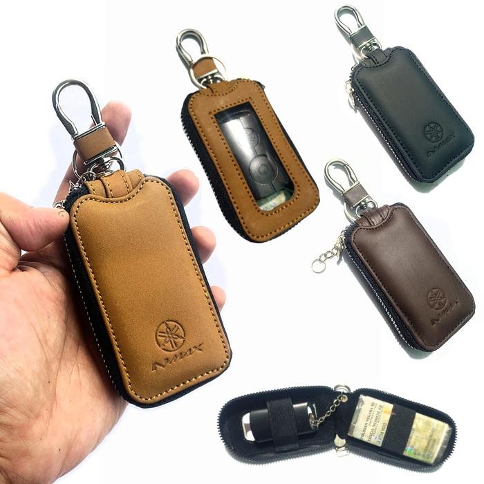 PREMIUM Dompet kunci remote keyless motor Nmax kulit asli dompet stnk