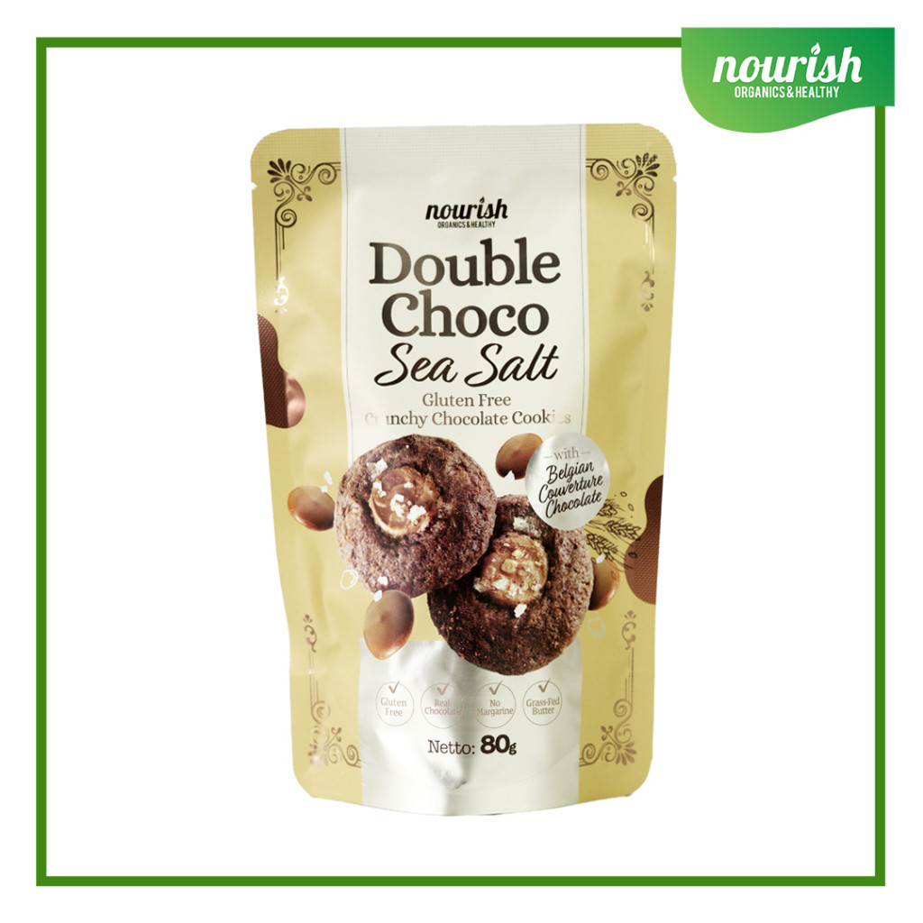 

Double Choco Sea Salt - Gluten-Free Cookies 80gr