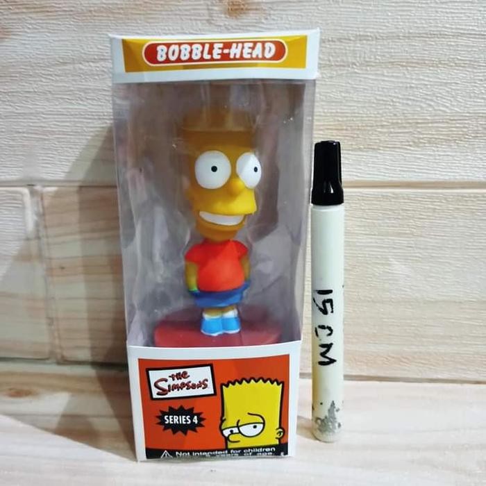 Mainan action figure bobble head Bart simpson The simpson series 4 Wac