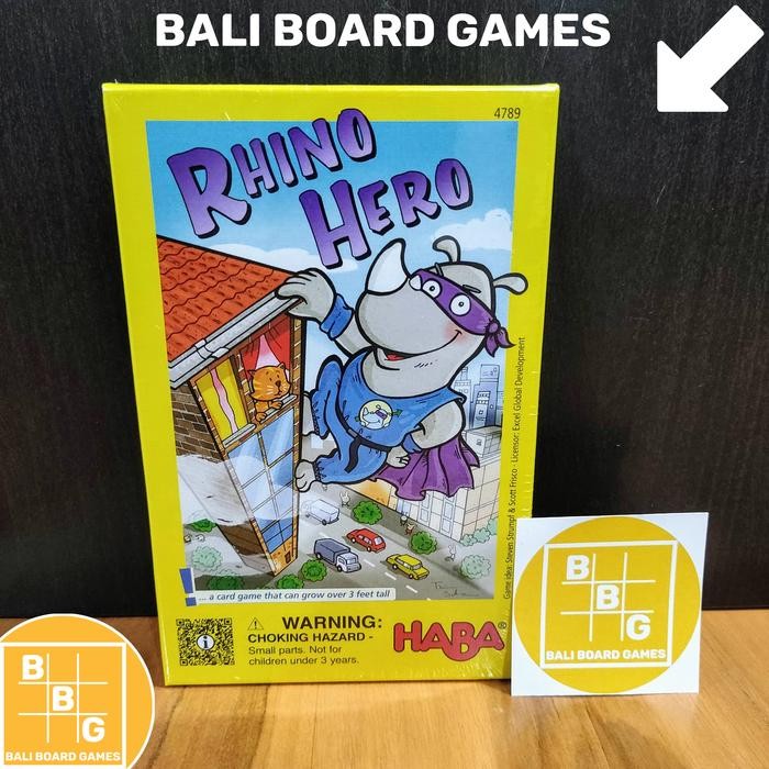 Rhino Hero Board Game Kids Game - Original - BaliBoardGames - BBG