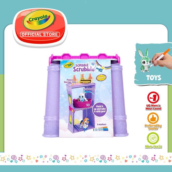 

Crayola Scribble Scrubbie Peculiar Pets Palace Storage Case Art Set