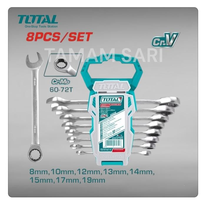 Kunci Ring Pas Ratchet Set Total