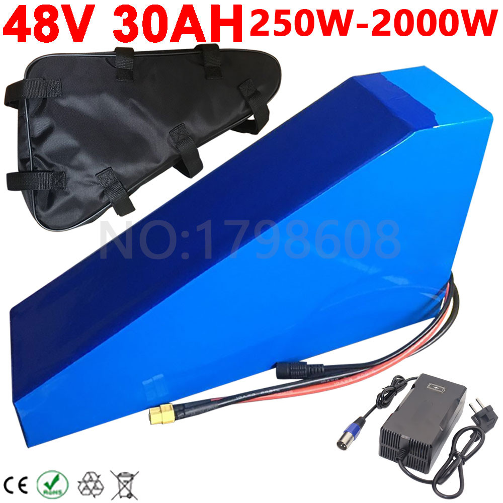 48V 250W-2000W Ebike Battery Pack 48V 20Ah Electric Bike Battery 48V 50Ah 45Ah 40h 35Ah 30Ah 25Ah